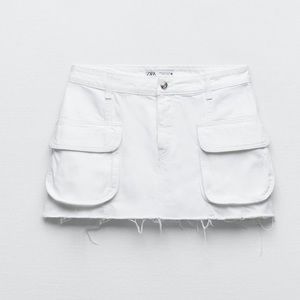 ZARA Z1975 RIPPED MINI SKIRT
